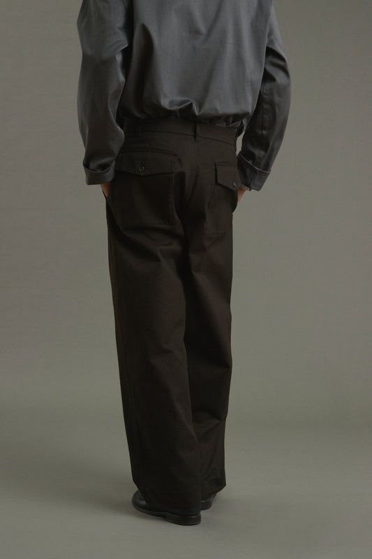 Chet trousers - Brown - Cotton - Men