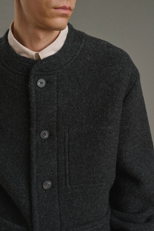 Aliocha jacket - Charcoal Grey - Wool - Men