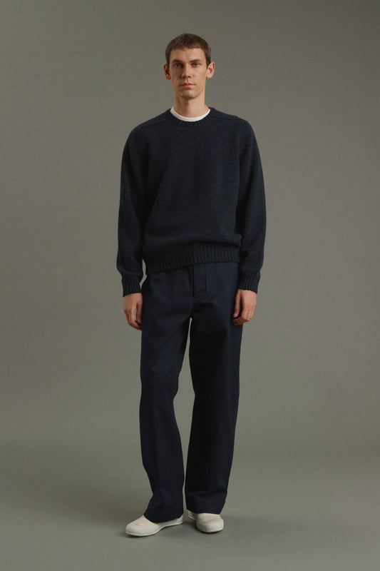 Trousers Chet - Navy - Cotton - Men
