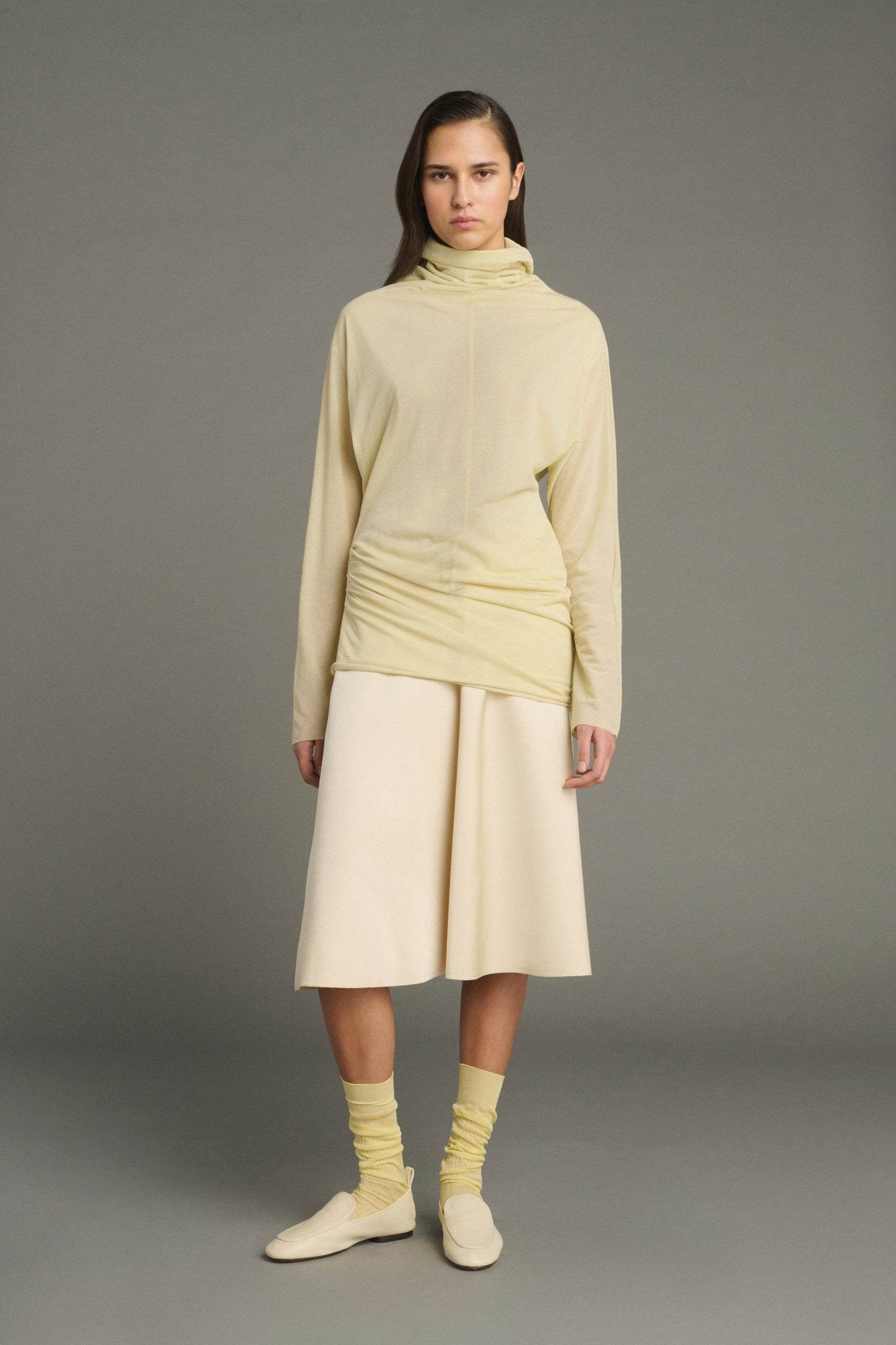 Bach socks - Pale Yellow - Cotton - Women