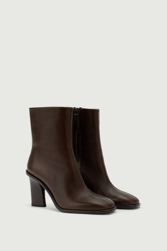Lollie Ankle Boots - Dark Brown - Leather - Women