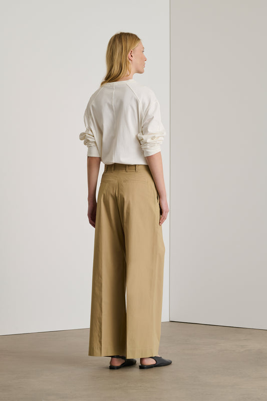 Devy trousers - Dark Beige - Cotton - Women
