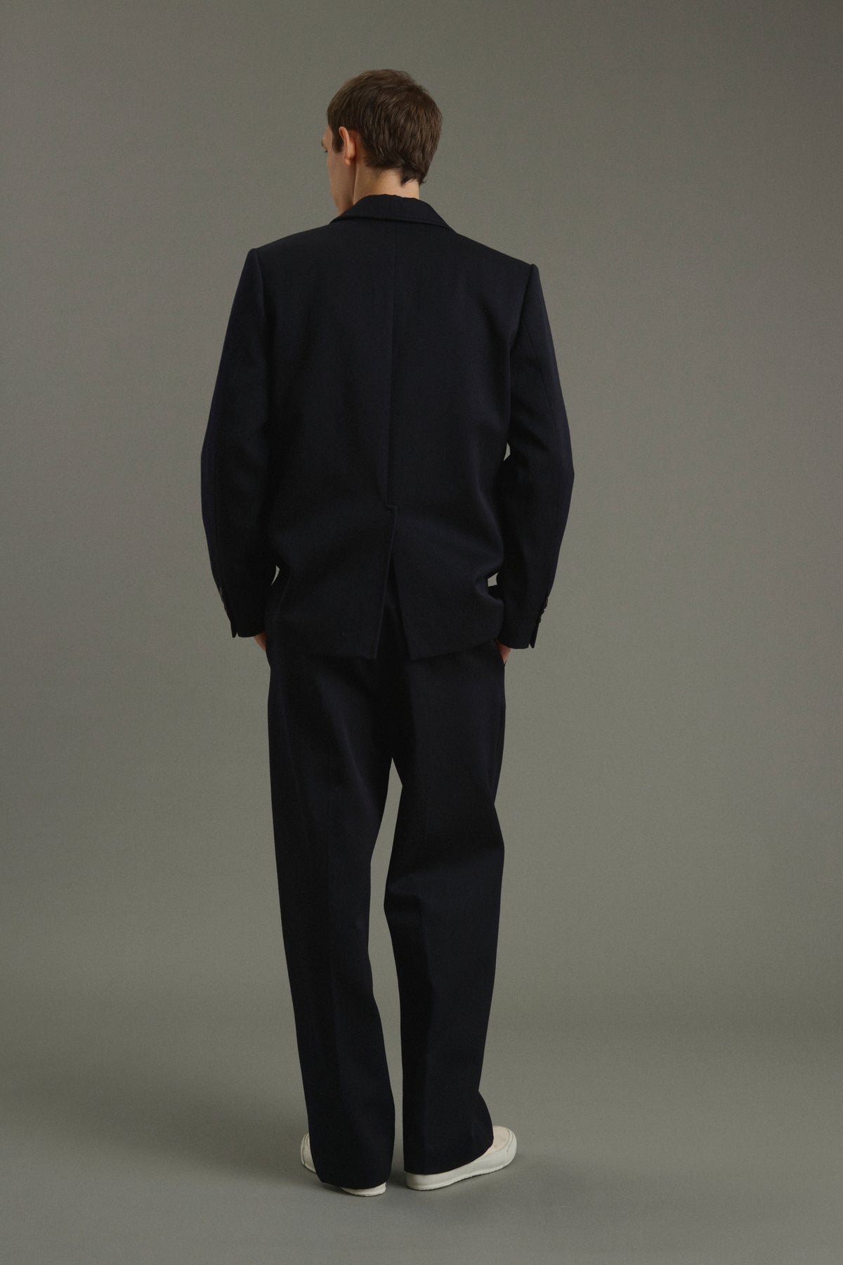 Jacket Clement - Dark Navy - Wool - Men vue 3