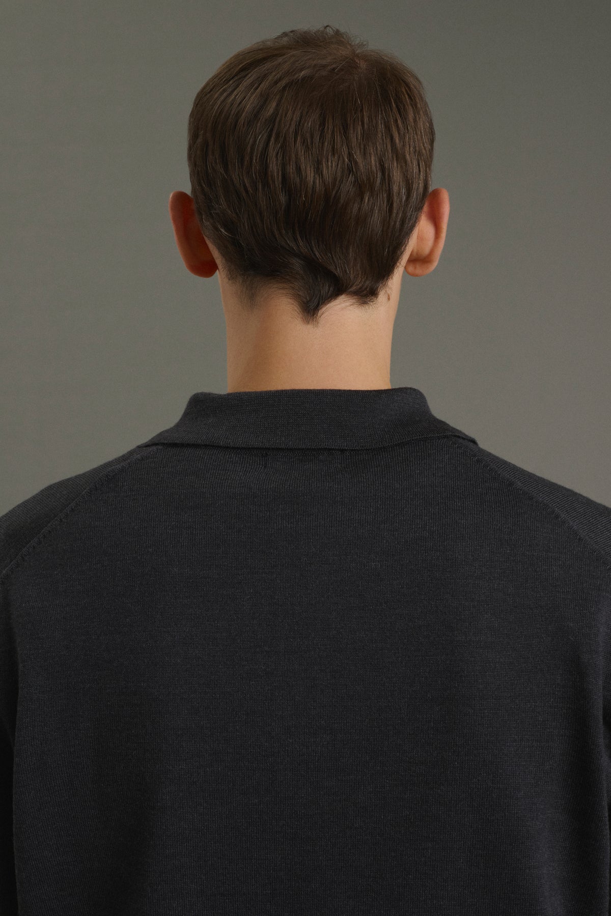 Etienne pullover - Charcoal Grey - Merino Wool - Men vue 5