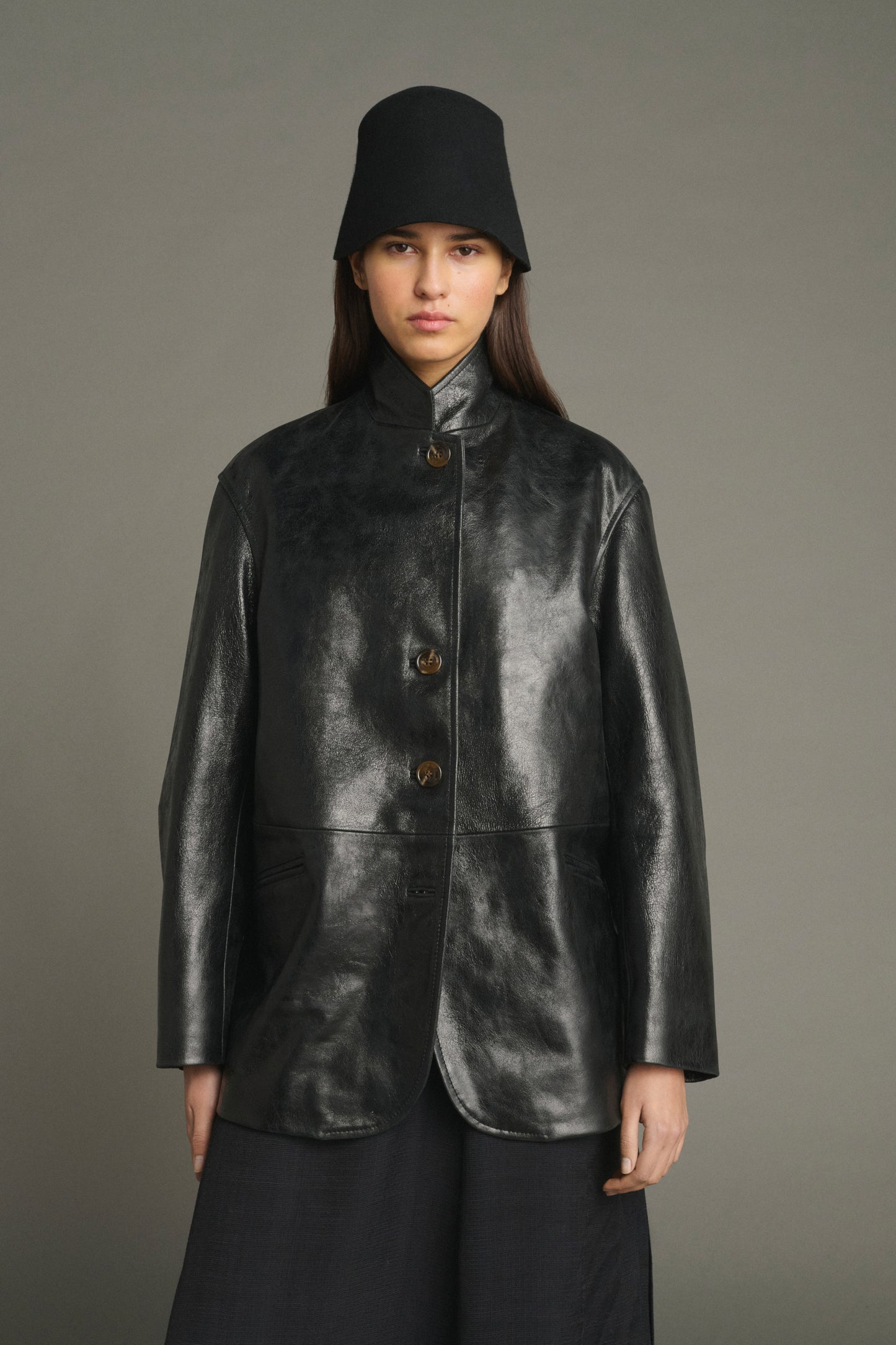 Luciano jacket - Black - Leather - Women