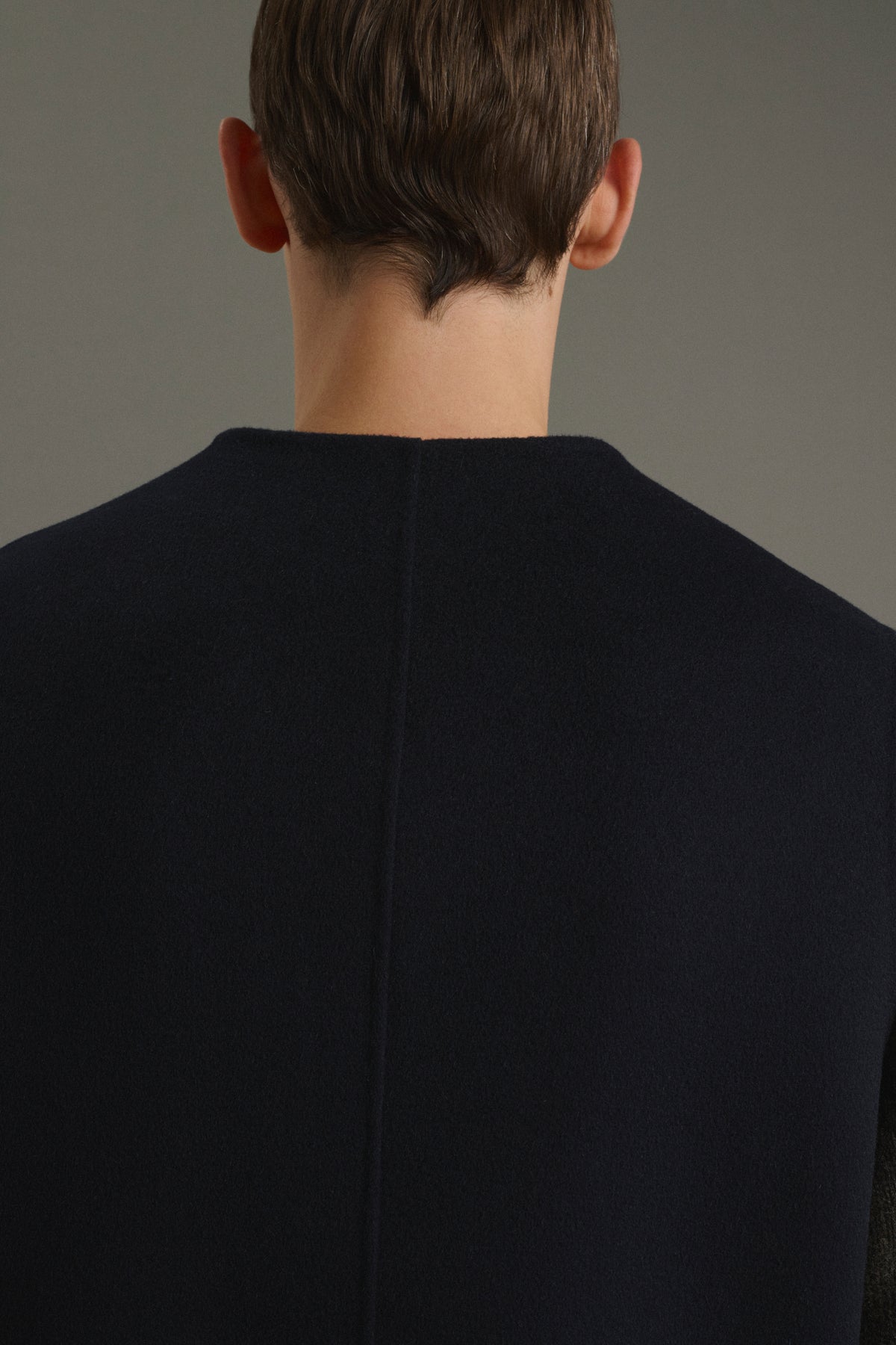 Romain jacket - Deep Navy - Double-Faced Fabric - Men vue 6