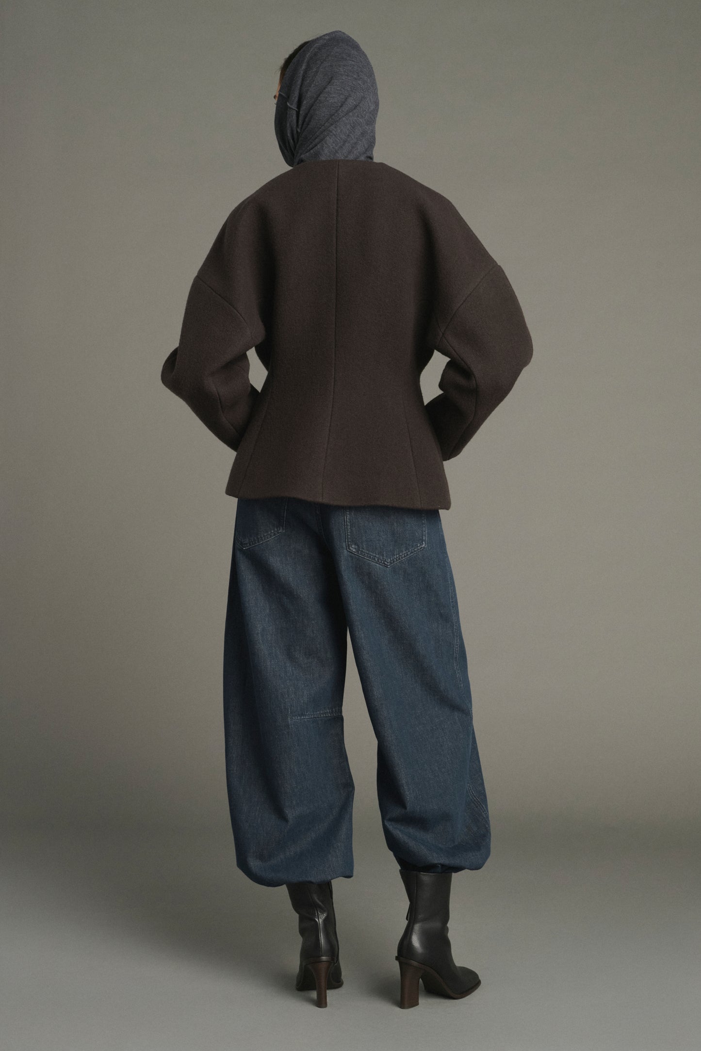 France Jacket - Ebony Green - Cotton - Women