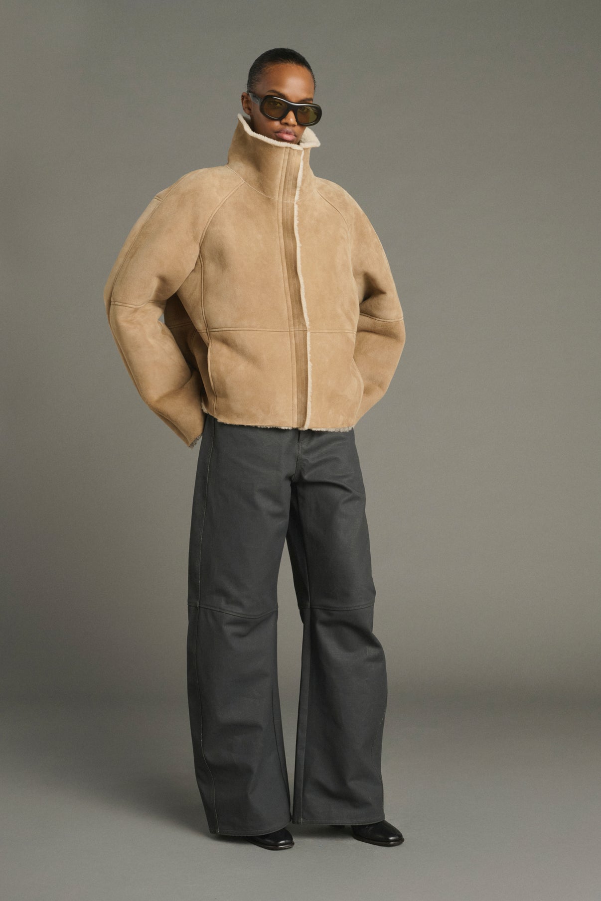 Kleber coat - Beige - Leather - Women vue 1