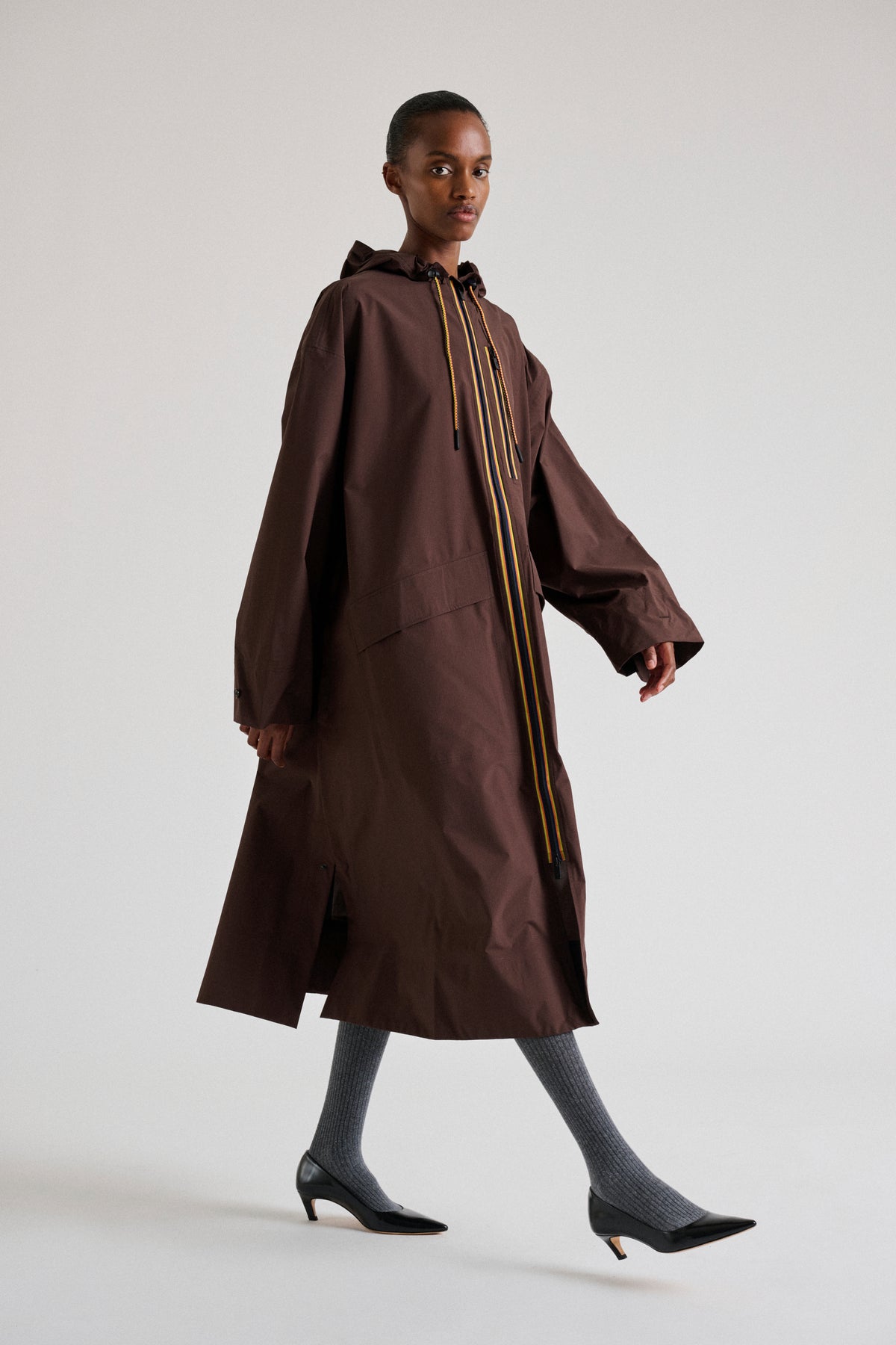 Pradel Trench Coat - Chocolate Oversized Women's - Soeur vue 4
