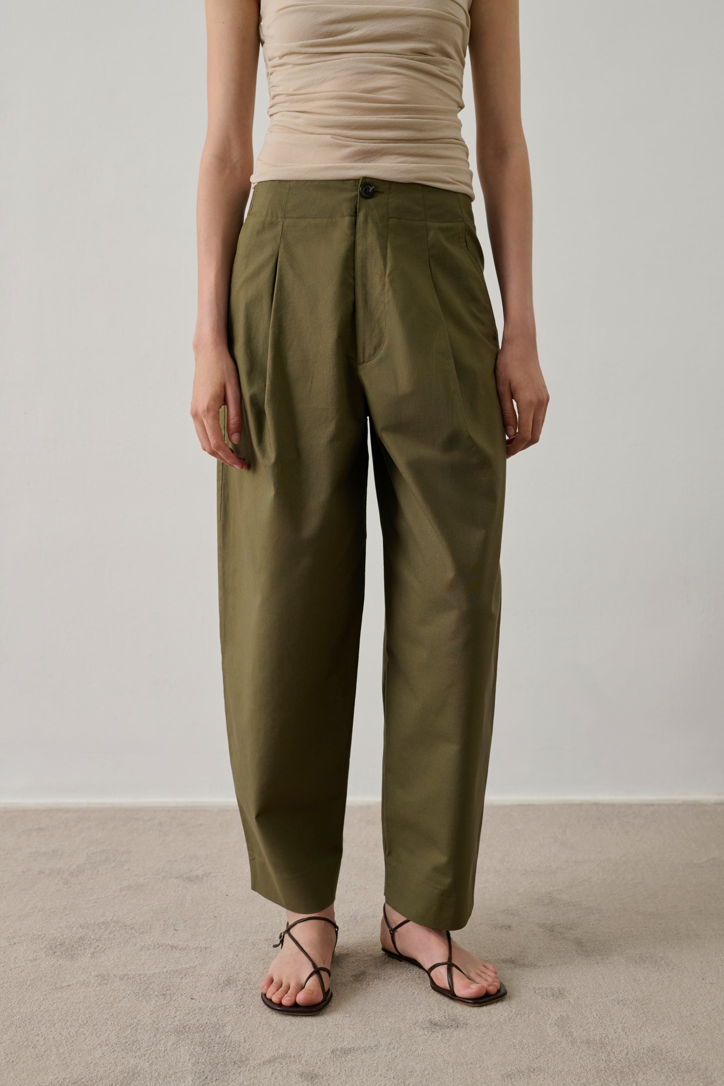 Daley trousers - Khaki - Cotton - Women