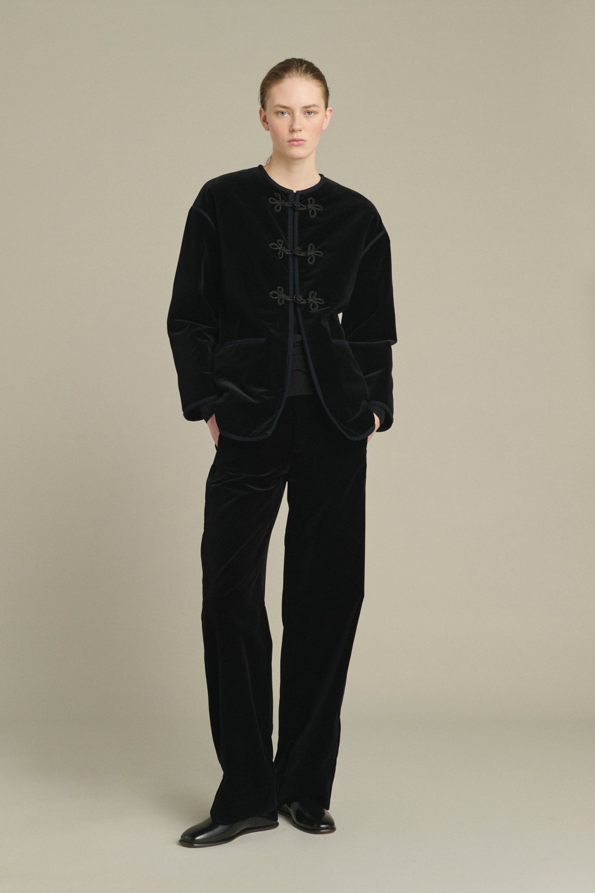 Lutetia Jacket - Black - Cotton - Women vue 1