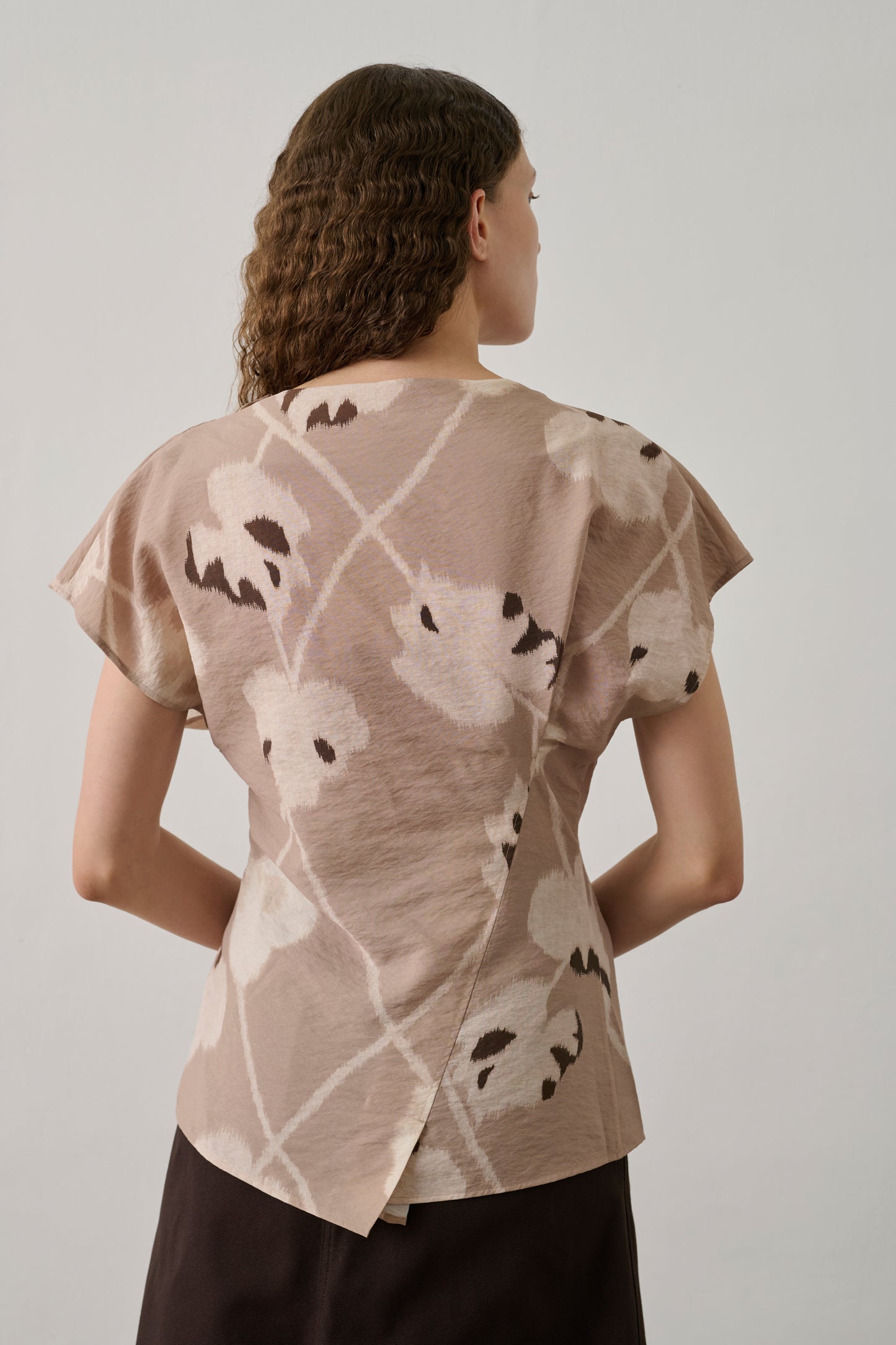 Fedora Blouse - Beige - Silk - Women
