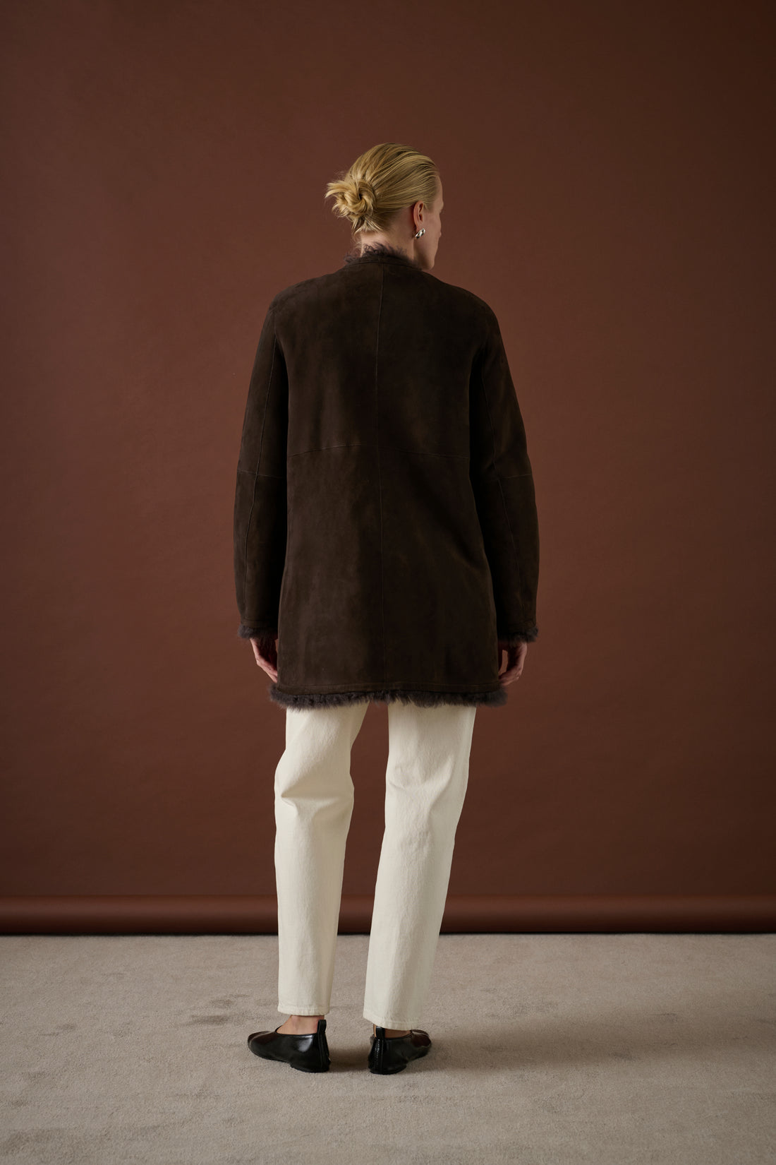 Manteau Sven - Marron Foncé - Cuir - Femme