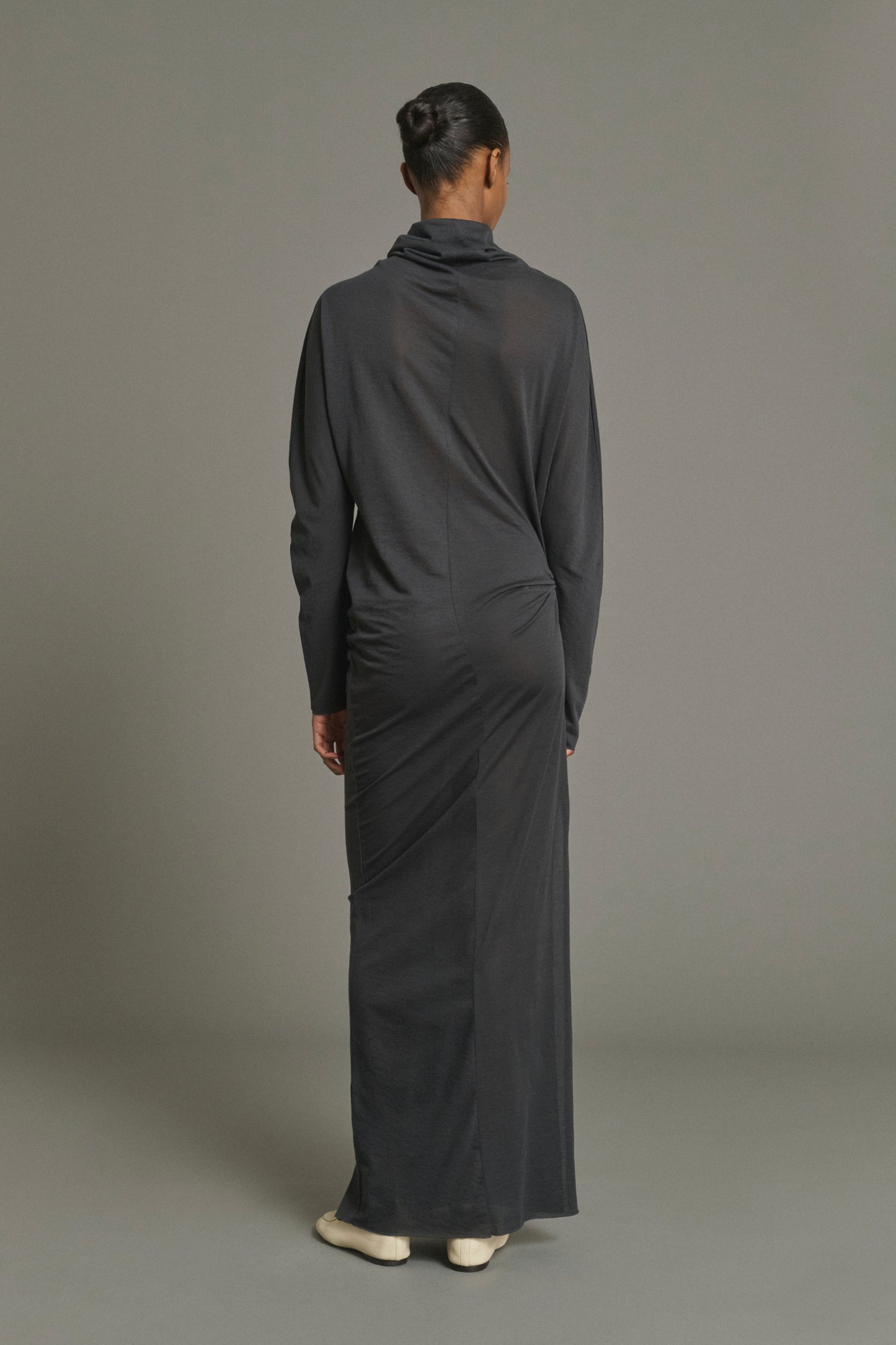 Lola Dress - Anthracite Grey - Cotton - Women