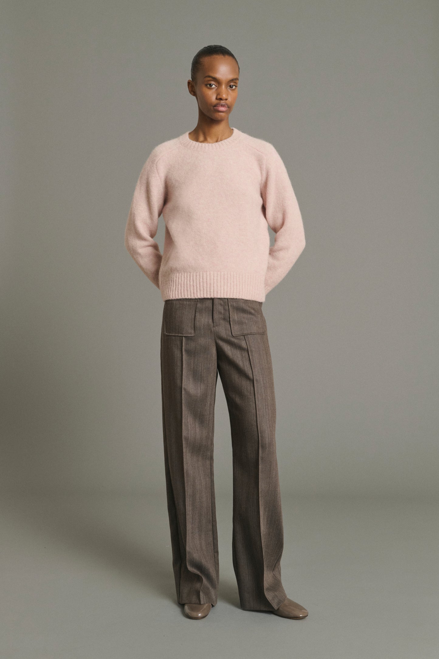 Harold Trousers - Marron Glacé - Wool - Women