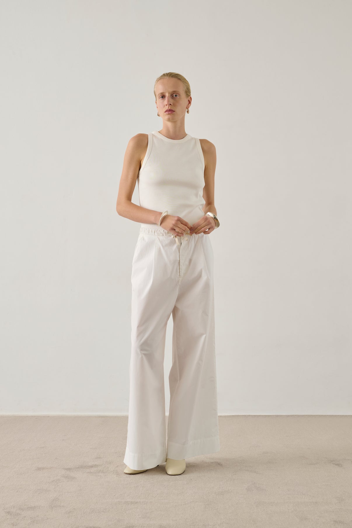 Dolly vest - White - Cotton - Women vue 1