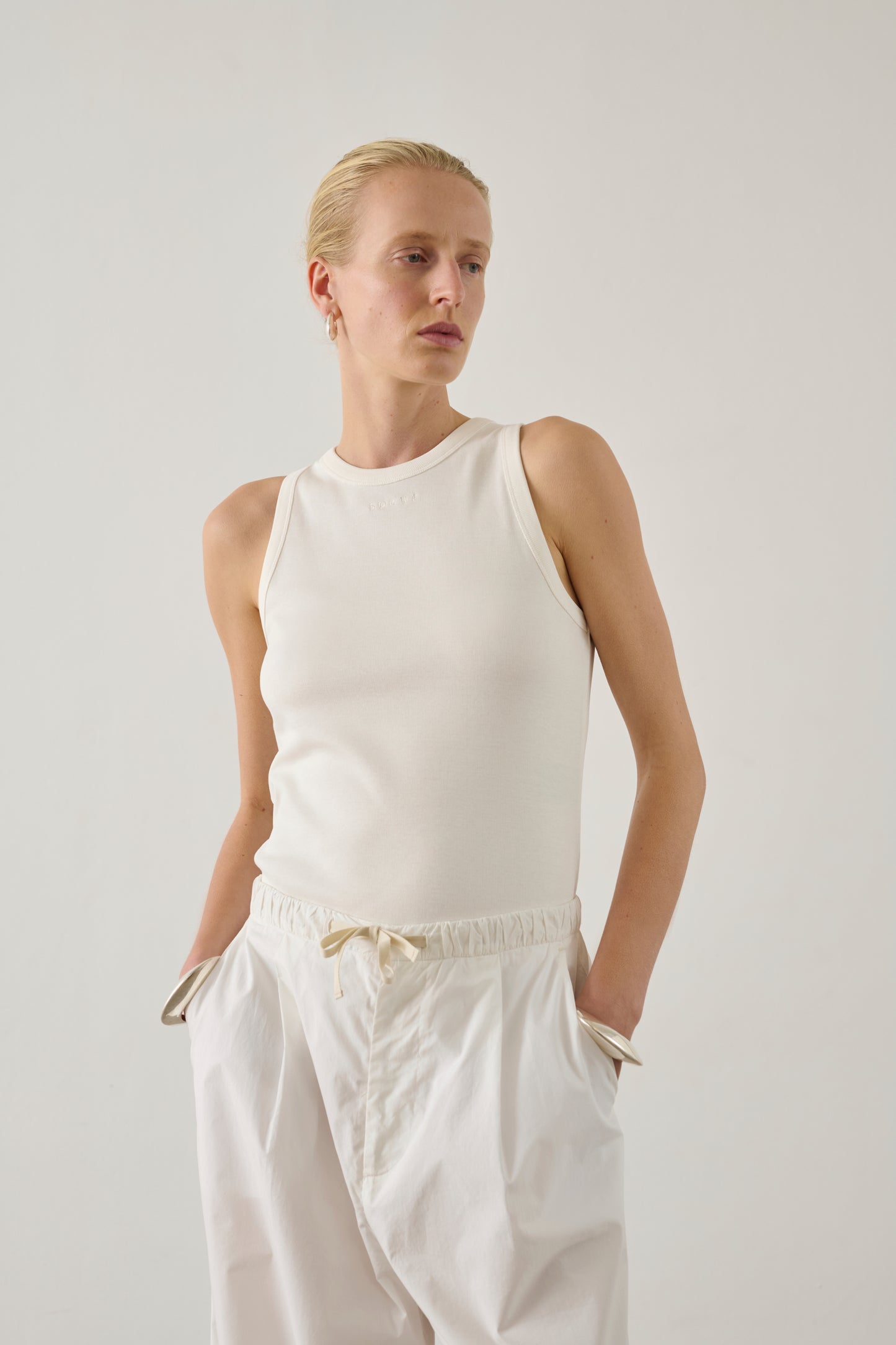 Dolly vest - White - Cotton - Women