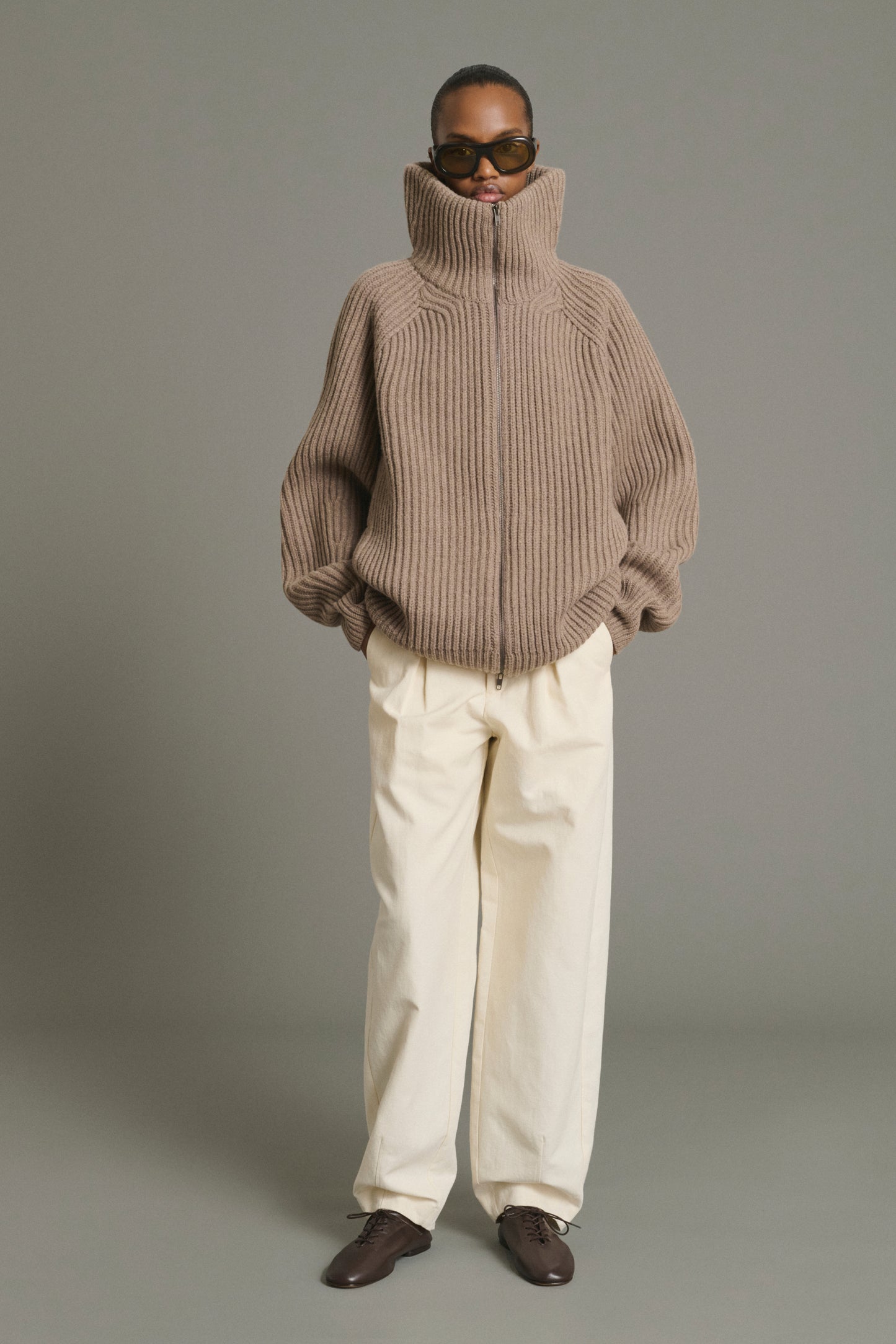Trousers Baptiste - Ecru - Cotton - Women