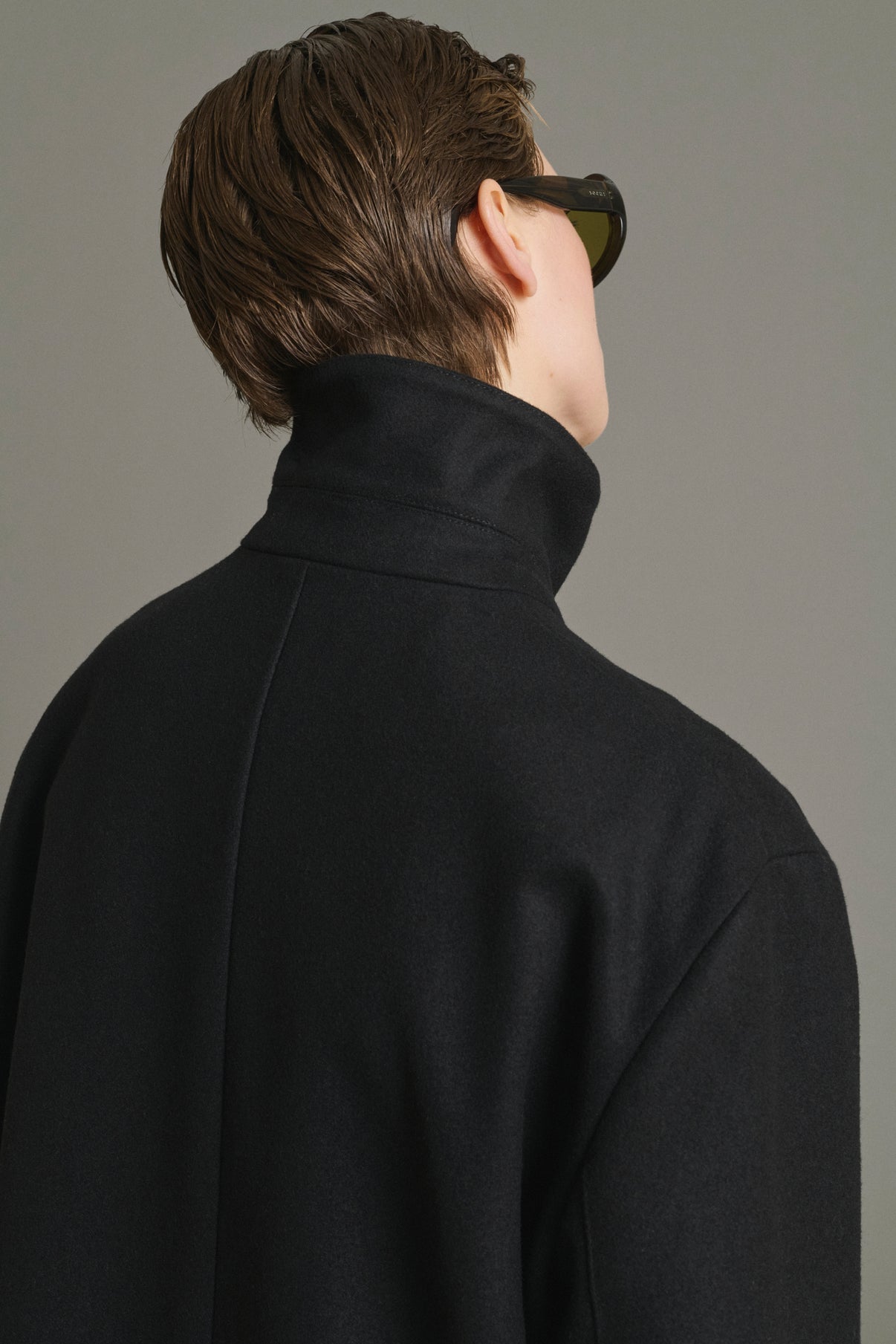 Coat Germain - Black - Wool - Women vue 4