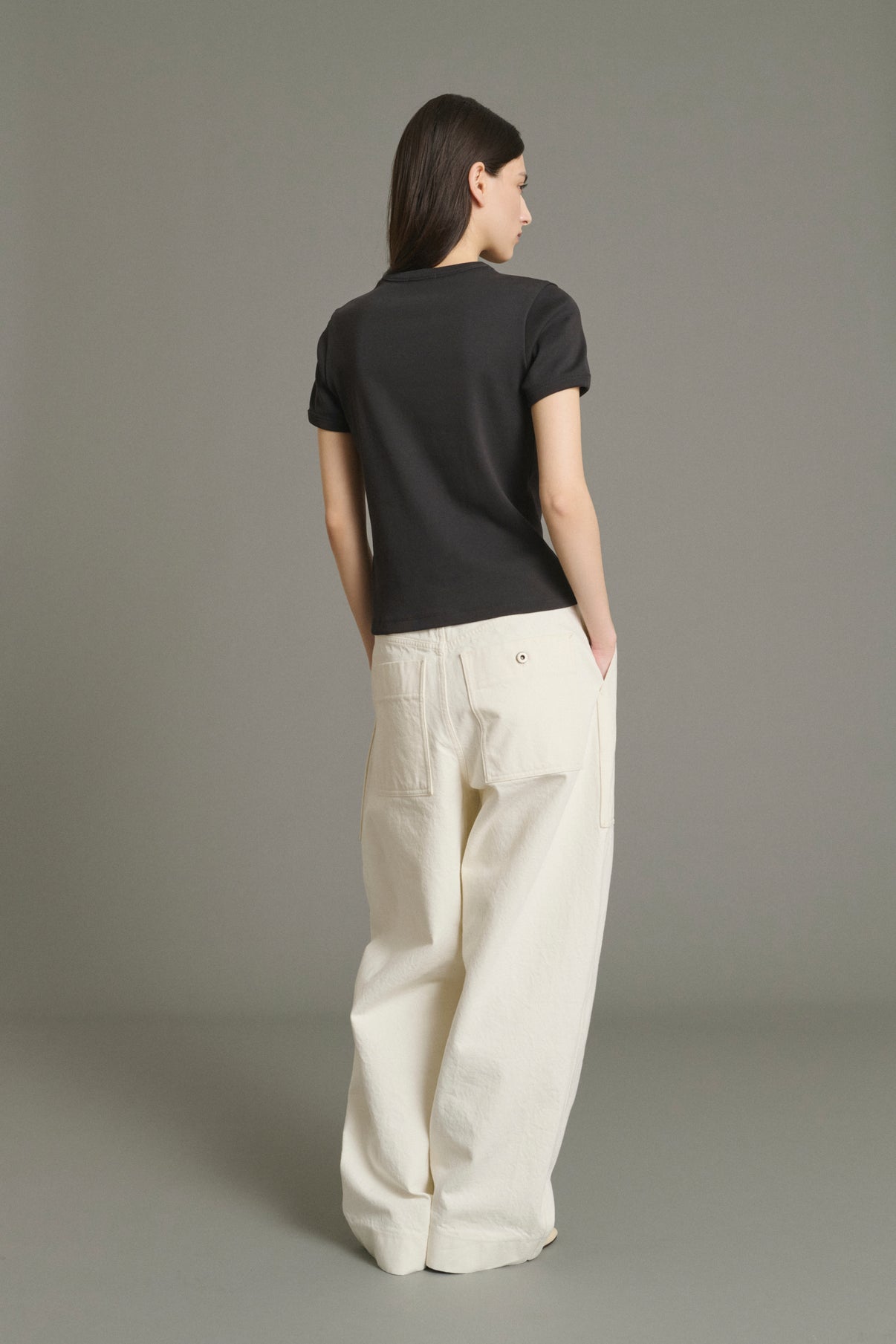 Aristide t-shirt - Charcoal - Cotton - Women vue 2