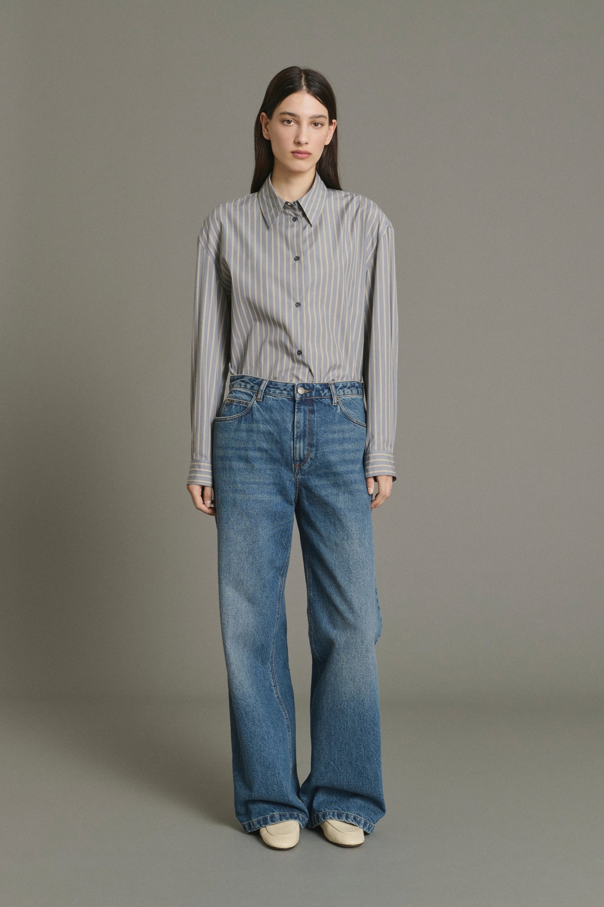 Jeans Calvin - Faded Blue Straight Women's - Soeur