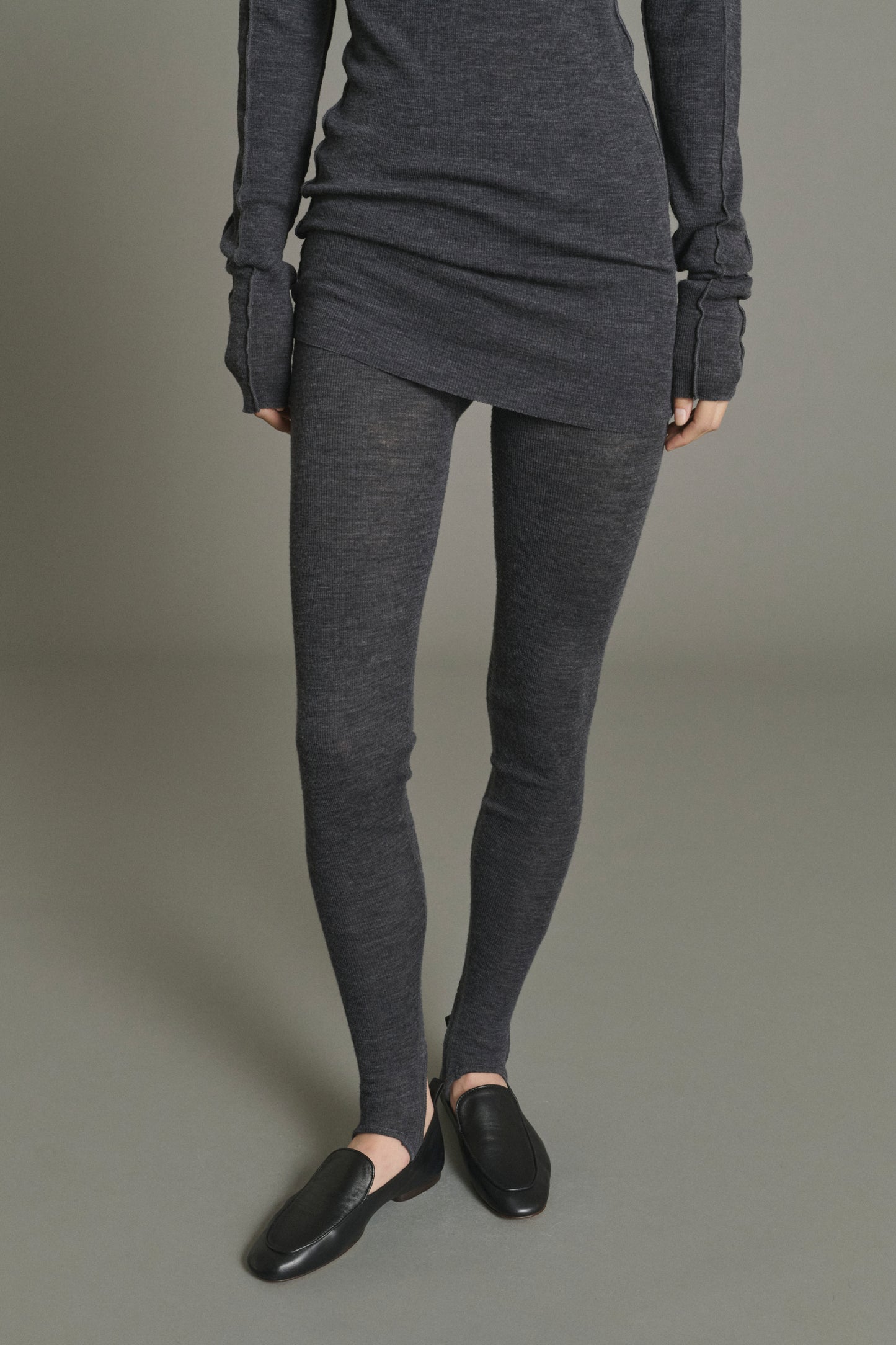 Jen Legging - Anthracite Grey - Wool - Women
