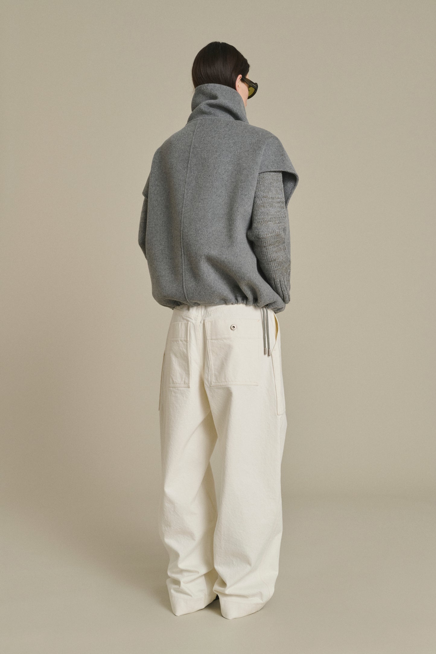 Jacket Juno - Light Grey - Wool - Women