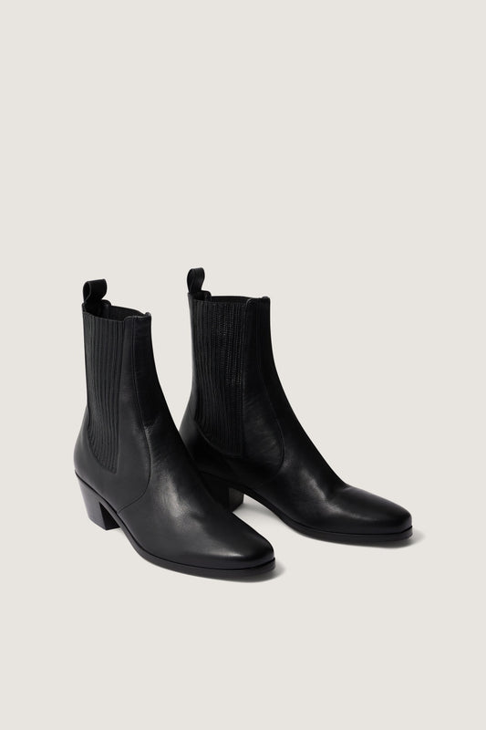 Boots Gazette - Noir - Cuir - Femme