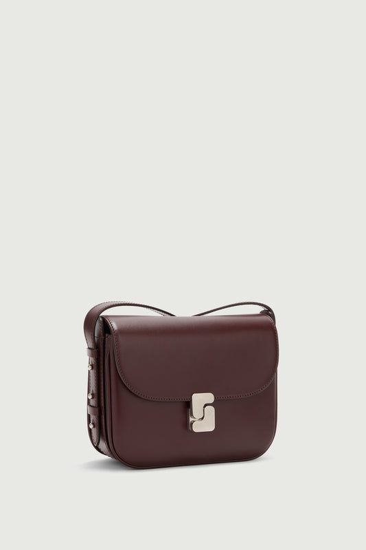 Bellissima Mini Bag - Burgundy - Leather - Women
