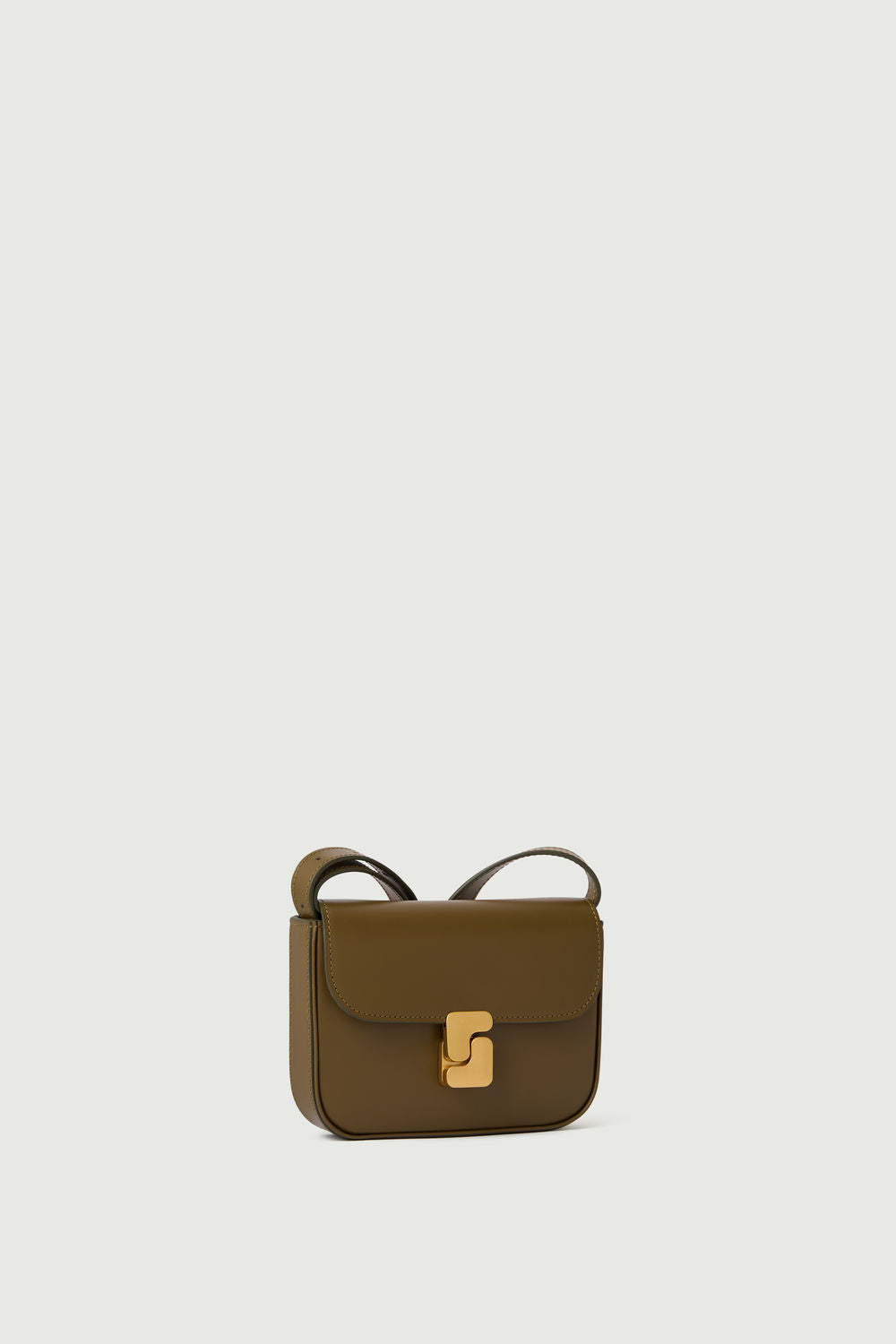Bell Very Mini Bag - Khaki Gold - Leather - Women vue 3